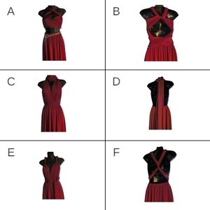 A Dress You Design For The Look You Want! Burgundy Dress You Design The Top